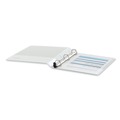Binders | Universal UNV30712 1 in. Capacity 11 in. x 8.5 in. 3 Rings Deluxe Easy-to-Open D-Ring View Binder - White image number 1