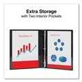 Just Launched | Universal UNV20701 0.5 in. Capacity 11 in. x 8.5 in. 3 Slant D-Rings View Binder - Black image number 8