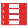 File Folders | Tabbies 68805 9.63 in. x 2 in. File Pocket Handles - Red/White (48/Pack) image number 2