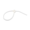 Office Electronics & Batteries | Tatco 22100 4 in. x 0.06 in. 18 lbs. Nylon Cable Ties - Natural (1000/Pack) image number 2