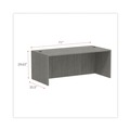 Office Desks & Workstations | Alera ALEVA217236GY 71 in. x 35.5 in. x 29.63 in. Valencia Series Straight Front Desk Shell - Gray image number 8