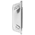 Food Trays, Containers, and Lids | Handi-Foil 2045-00-500 6.38 in. x 1.47 in. x 8 in. 24 oz. 3-Compartment Oblong Aluminum Food Container - Silver (500/Carton) image number 3