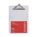 Clipboards | Universal UNV40308 Plastic Clipboard with 1.25 in. Clip Capacity for 8.5 x 11 Sheets - Clear image number 0