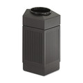 Trash & Waste Bins | Safco 9485BL 30 Gallon Polyethylene Canmeleon Indoor/Outdoor Pentagon Receptacle - Black image number 1