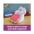 Sticky Notes & Post it | Post-it Pop-up Notes Super Sticky CAT-330 Pop-Up Note Dispenser Cat Shape, 3 X 3, White image number 3
