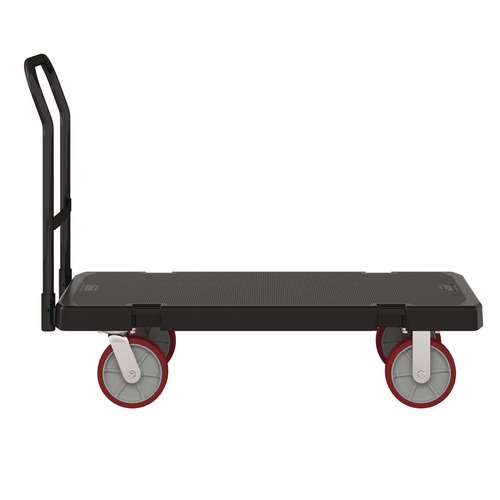Cleaning Carts | Suncast Commercial PDPT2448 24.25 in. x 52.25 in. x 41 in. 1,600 lbs. Capacity Resin Platform Truck - Black image number 0