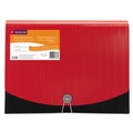 Back to School Sale | Smead 70866 0.88 in. Expansion 12-Pocket Letter Size Poly Expanding File - Black/Red image number 0