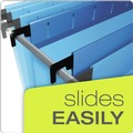 File Folders | Pendaflex 59303EE SureHook 3 in. Capacity 1/5-Cut Tabs 1 Section Legal Size Reinforced Extra-Capacity Hanging Box File - Blue (25/Box) image number 2