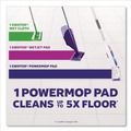 Office & Office Supplies | Swiffer 80714901 15.4 in. x 5.3 in. White/Purple Cloth Head PowerMop Starter Kit and 26 in. Silver Aluminum Handle image number 7