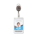 Label & Badge Holders | Advantus 75551 30 in. Extension Carabiner-Style Retractable ID Card Reel - Smoke (12/Pack) image number 2