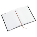 Notebooks & Pads | Blueline A10.81 75-Sheet 10.75 in. x 8.5 in. 1-Subject Medium/College Rule Executive Notebook with Ribbon Bookmark - Black Cover image number 4