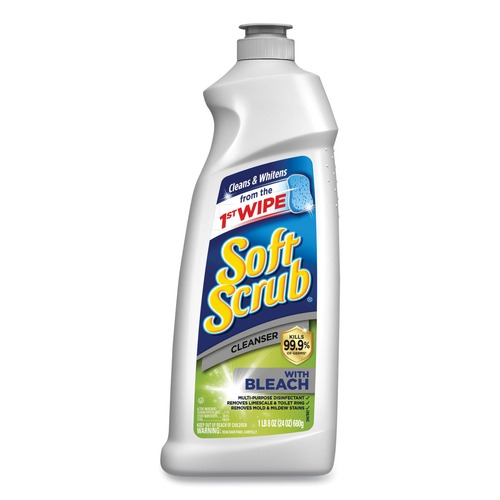 Cleaners & Chemicals | Soft Scrub DIA 01602 24 oz. Bottle Cleanser with Bleach (9/Carton) image number 0