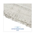Just Launched | Boardwalk BWK1624 24 in. x 5 in. Disposable Cotton/Synthetic Cut End Dust Mop Head - White image number 4