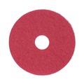 Labor Day Sale | Boardwalk BWK4014RED 14 in. Diameter Buffing Floor Pads - Red (5/Carton) image number 0