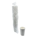 Cups and Lids | Boardwalk BWKDW12HCUPPK 12 oz. Double-Walled Paper Hot Cups - White (25/Pack) image number 0