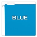 File Folders | Pendaflex 81603 1/5-Cut Tabs Letter Size Colored Hanging Folders - Blue (25/Box) image number 1