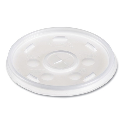 Just Launched | Dart 12SL 6 oz. to 14 oz. Plastic Lids for Foam Cups/Bowls/Containers - Translucent (1000/Carton) image number 0