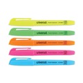 Highlighters | Universal UNV08857 Chisel Tip Assorted Color Pocket Highlighters (12/Set) image number 3