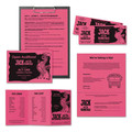 Cover & Cardstock | Astrobrights 22119 8.5 in. x 11 in. 24 lb Bond Weight Color Paper - Plasma Pink (500-Sheets/Ream) image number 3