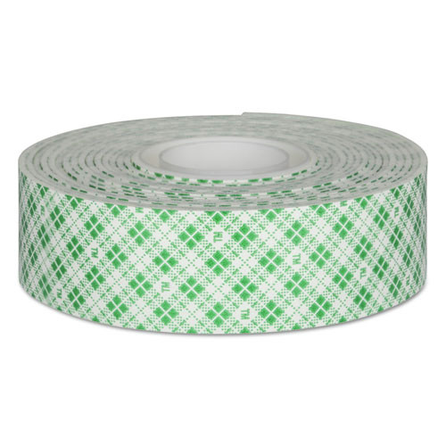 Packing Tapes | Scotch 314S-MED 1 in. x 125 in. 15 lbs. Capacity Permanent High-Density Foam Mounting Tape - White (1-Roll) image number 0