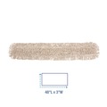 Mops | Boardwalk BWK1048 48 x 3 Cotton Dust Mop Head - White image number 2