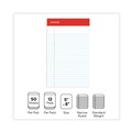 Notebooks & Pads | Universal M9-46300 50-Sheet 5 in. x 8 in. Perforated Writing Pads - Narrow Rule, White (1 Dozen) image number 5