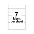 Dividers & Tabs | Avery 05204 0.69 x 3.44 Permanent File Folder Labels - White (252/Pack) image number 2