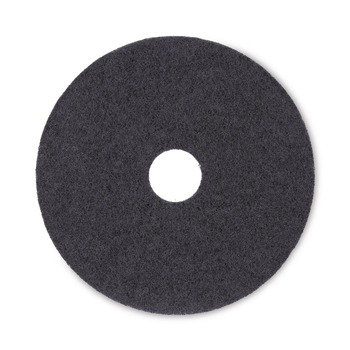 Boardwalk BWK4017BLA 17 in. Diameter Stripping Floor Pads - Black (5/Carton)