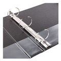 Binders | Avery 04301 1 in. Capacity 11 x 8.5 Economy Non-View Binder with 3 Round Rings - Black image number 3