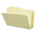 File Folders | Smead 15320 0.75 in. Expansion Assorted 1/2-Cut Tabs Legal Size File Folders - Manila (100/Box) image number 0