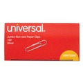 Paper Clips | Universal A7072240 Nonskid Paper Clips - Jumbo, Silver (100/Box, 10 Boxes/Pack) image number 2