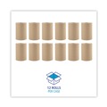 Paper Towels and Napkins | Boardwalk B6252 8 in. x 350 ft. 1-Ply Hardwound Paper Towels - Natural (12/Carton) image number 2