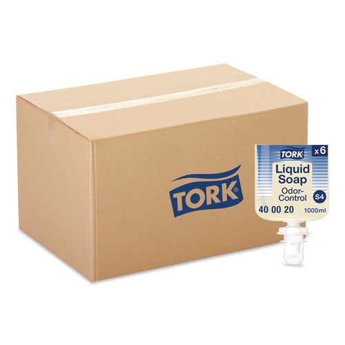 Hand Soaps | Tork 400020 1L Perfume Free Odor-Control Hand Soap Liquid S4 (6/Carton) image number 0