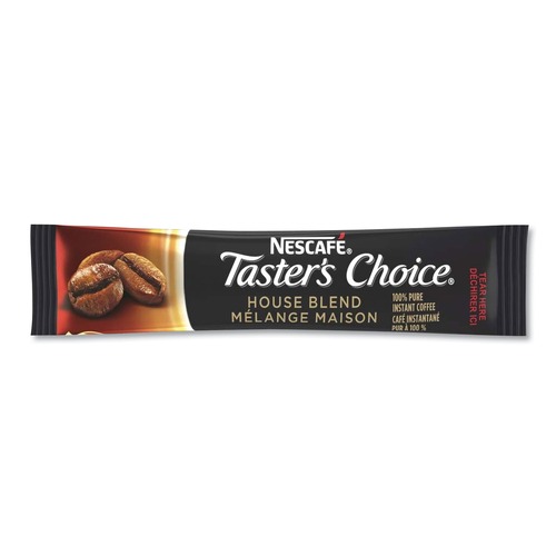 Coffee | Nescafe 12303916 0.1 oz Stick Taster's Choice Instant Coffee - House Blend (72/Carton) image number 0
