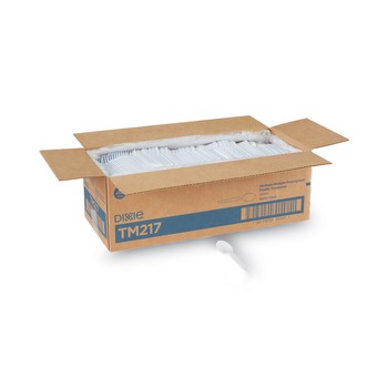Dixie TM217 Heavy Mediumweight Plastic Cutlery Teaspoons - White (1000/Carton)