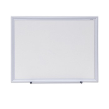 Universal UNV44618 24 in. x 18 in. Deluxe Melamine Dry Erase Board - White Surface, Aluminum Frame