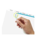 Dividers & Tabs | Avery 11446 Index Maker 11 in. x 8.5 in. 5-Tab Print and Apply Clear Label Dividers - White (25/Box) image number 2