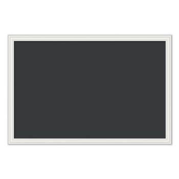 BULLETIN BOARDS | U Brands 2073U00-01 30 x 20 Magnetic Chalkboard with Decor Frame - Black Surface/White Wood Frame