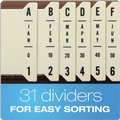 File Folders | Pendaflex 40652 General Purpose 31-Divider Indexed Sorter - Letter Size/Brown Frame image number 1