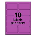 Labels | Avery 05974 2 in. x 4 in. High-Visibility Permanent Laser ID Labels - Neon Magenta (100/Box) image number 5