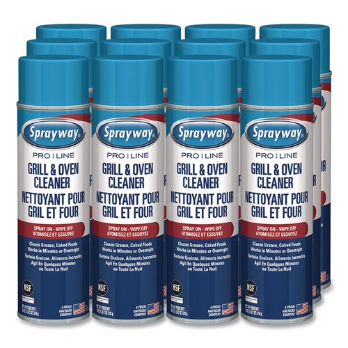Cleaning & Janitorial Supplies | Sprayway PRO LINE 1000058537 18 oz Grill and Oven Cleaner (12/Carton) image number 0