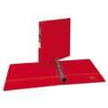 Binders | Avery 79589 Heavy-Duty 1 in. Capacity 11 in. x 8.5 in. 3 Ring Non-View Binder with DuraHinge and One Touch EZD Rings - Red image number 1