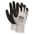 Disposable Gloves | MCR Safety 9673XL Economy Foam Nitrile Gloves - X-Large Gray/Black (1-Dozen) image number 0