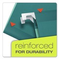 File Folders | Pendaflex 04153 1/5 TEA 1/5-Cut Tabs Legal Size Colored Reinforced Hanging Folders - Teal (25/Box) image number 1
