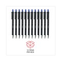 Pens | Universal UNV15511 1 mm Retractable Ballpoint Pen - Medium, Blue (1 Dozen) image number 4