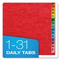 File Sorters | Pendaflex 11014 31 Dividers Date Index Expanding Desk File - Letter Size, Red Cover image number 3