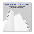 Dividers & Tabs | Avery 01067 10-Tab 67 11 in. x 8.5 in. Preprinted Legal Exhibit Side Tab Index Dividers - White (25/Pack) image number 3