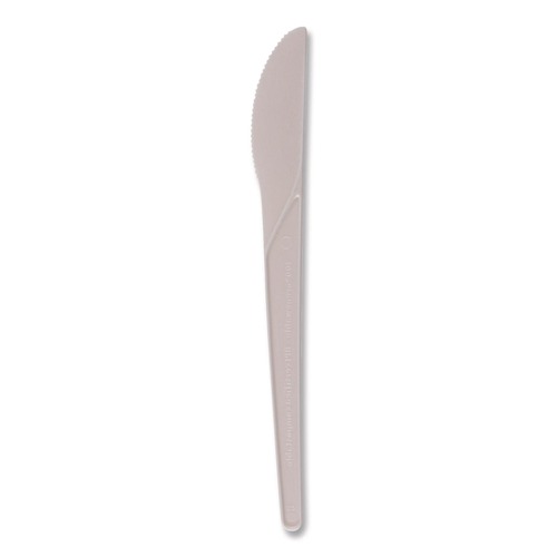  | Eco-Products EP-S011 Plantware 6 in. Compostable Knife Cutlery - Pearl White (1000/Carton) image number 0
