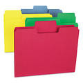 File Folders | Smead 11983 1/3-Cut Tabs Assorted Letter Size 0.75 in. Expansion SuperTab Colored File Folders - Red (100/Box) image number 4