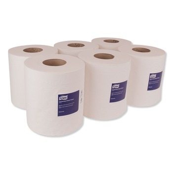 Tork 121202 Advanced 2-Ply 8.5 in. x 11.8 in. Centerfeed Hand Towels - White (6/Carton)